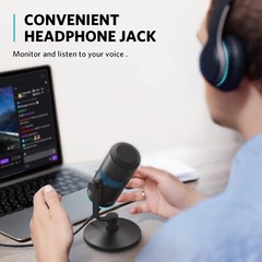 Anker PowerCast M300 USB Microphone For PC Vocals Quality in Streaming Twitch