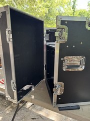 10U Audio DJ Road Rack Case with Casters Pro Tour Grade Rack Mobile Flight Case