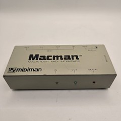 Macman Macintosh MIDI Interface Midiman Rare Vintage Audio Accessory Used