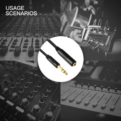 Devinal 6.35Mm 1/4″ Inch TRS Plug Male to 1/4 Female Headphone Guitar Extension