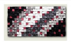 Geometry Acoustic Sound Diffuser acoustic sound absorbing 3Dwooden wall painting