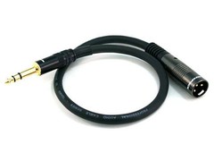 Monoprice XLR Male to 1/4in TRS Male Cable – 1.5 Feet | 16AWG, Gold Plated