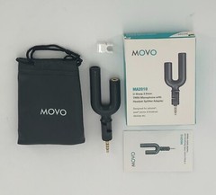 Movo MA2010 Omnidirectional 3.5mm Microphone with Headphone Monitoring Input