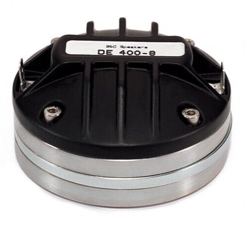 B&C DE400 1″ Polyimide Neodymium Compression Driver 8-Ohms 100 Watts 1200-1800Hz