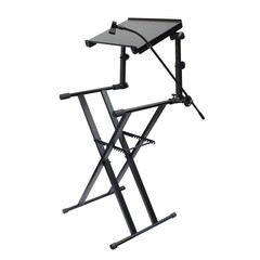 Odyssey LTBXS2MTCP Combo Dual Tier Heavy-Duty Folding Stand + Laptop Gear Shelf