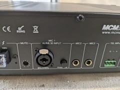 MCM Custom Audio MPA-120 6-Channel Mixer Amp 120W, 70V/100V/4-16 Ohm MIC/AUX/TEL