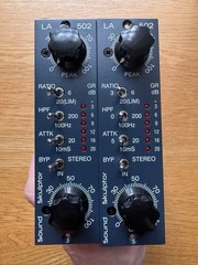 Sound Skulptor LA502 500 Series Opto Compressor Stereo Pair