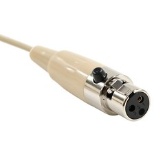 Beige Lavalier Lapel Mic 3-Pin XLR Microphone for GTD Audio G-787 G-733 G-622