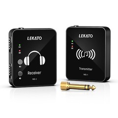 LEKATO 2.4G Wireless in Ear Monitor System Transmitter Receiver Auto Pairing US