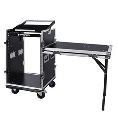 PRORECK Rack Case With Slant Mixer Top, 20in Depth, Plywood For DJ side table