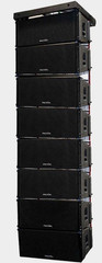 8x Admark A-12A Double Waterproof Powered Line Array Speaker W/built-in DSP 4ohm
