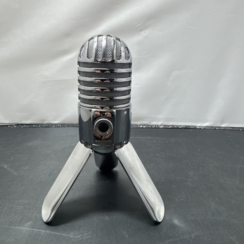 Samson Meteor Mic USB Studio Condenser Microphone – Silver –