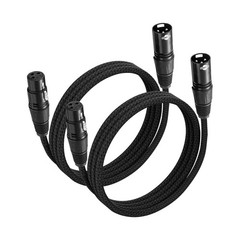 Matters 2-Pack XLR to Cables – 6ft, Male Female 6 Feet