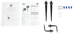 (2) JBL GSF3-TN 6.5″ Landscape Ground Stake/Wall 70v Commercial Speakers+Amp
