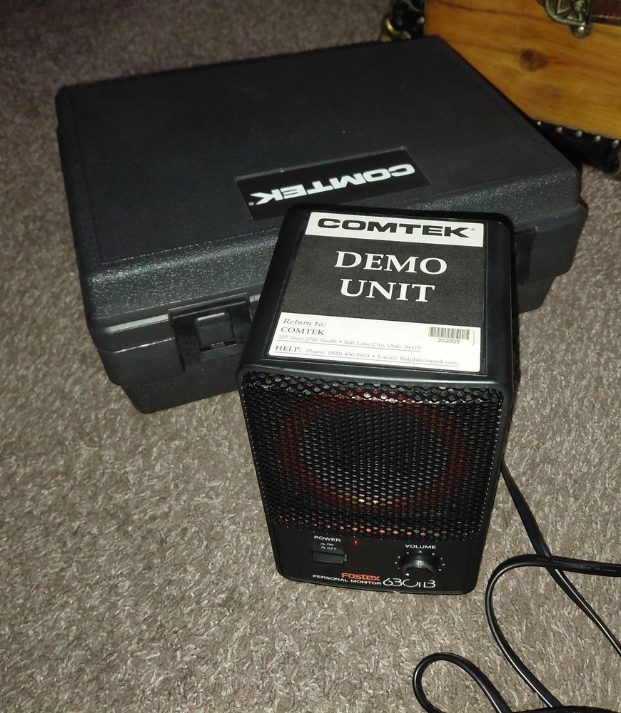 Fostex 6301B Professional Personal Monitor Speaker Comtek Demo Unit In Case