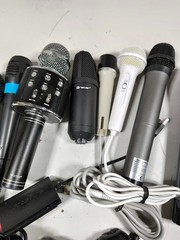 LOT OF 10 Various Brands & Models Microphone Used Working