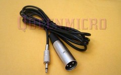10Ft XLR 3-Pin Male to 3.5mm 1/8″ Mono Plug Mic Microphone Audio Sound Cable 10′