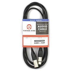 Vintage King Basic Series Microphone Cable – 3′