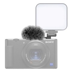 Cold Shoe Microphone Windshield Muff for Sony ZV1 ZV-1II ZV1F ZVE10 ZV-10II ZVE1