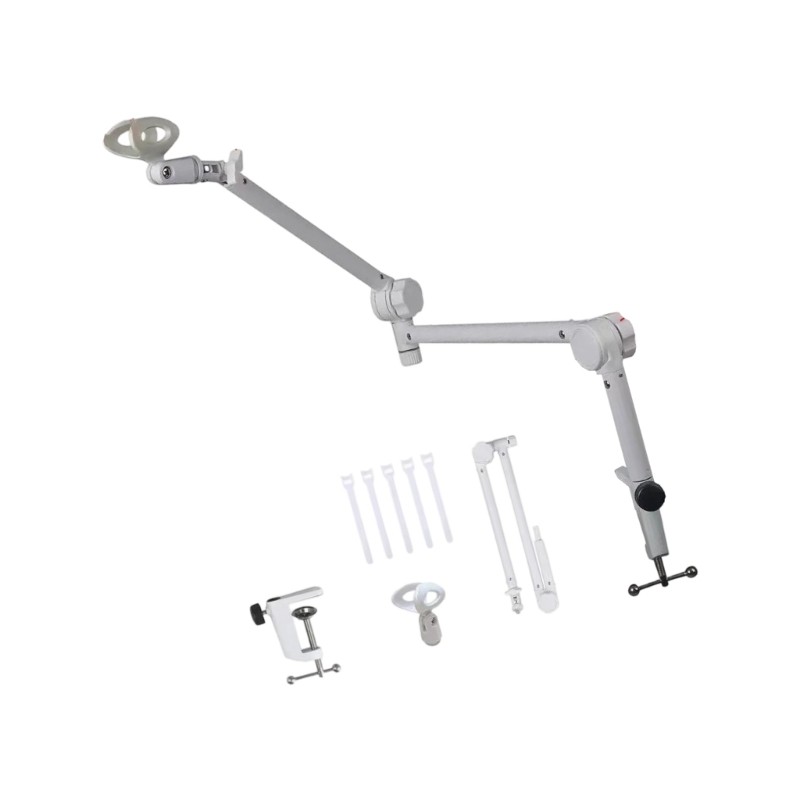 Microphone Arm Stand Half Circular Angle Management Feature Cable Planner