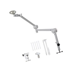 Microphone Arm Stand Half Circular Angle Management Feature Cable Planner
