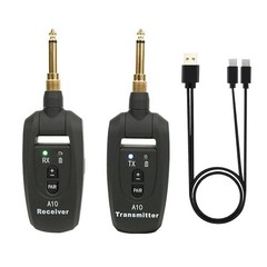Guitar Wireless Transmitter & Receiver System 100ft 5H Battery 24Bit 48KHz