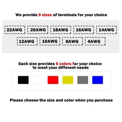 Fidioto 10AWG Wire Ferrules Terminals, 250pcs AWG10 Red Ferrule 10AWG,