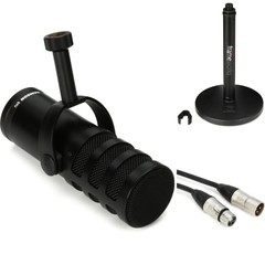 Samson Q9U XLR/USB Dynamic Broadcast Microphone with Desktop Mic Stand