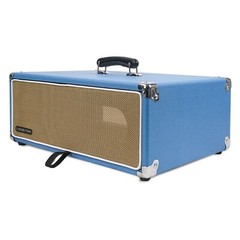 Sound Town Vintage 3U Amp Rack Case, 12.5″ Depth, Beau Blue (STVRC-3BL)