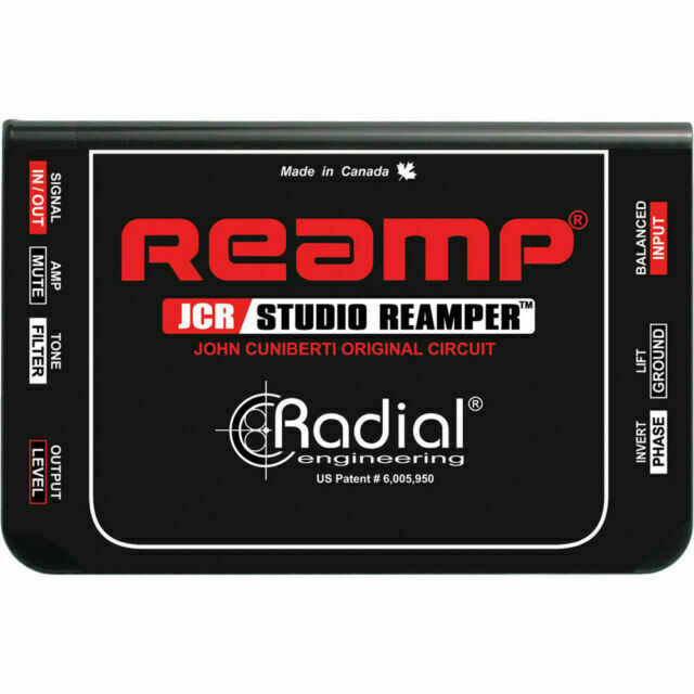 Radial Engineering Reamp JCR Passive studio re-amping device PACKED IN BOX!