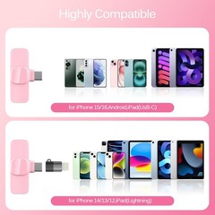 Pink Wireless Lavalier Microphone for iPhone & Android – Mini Clip-On