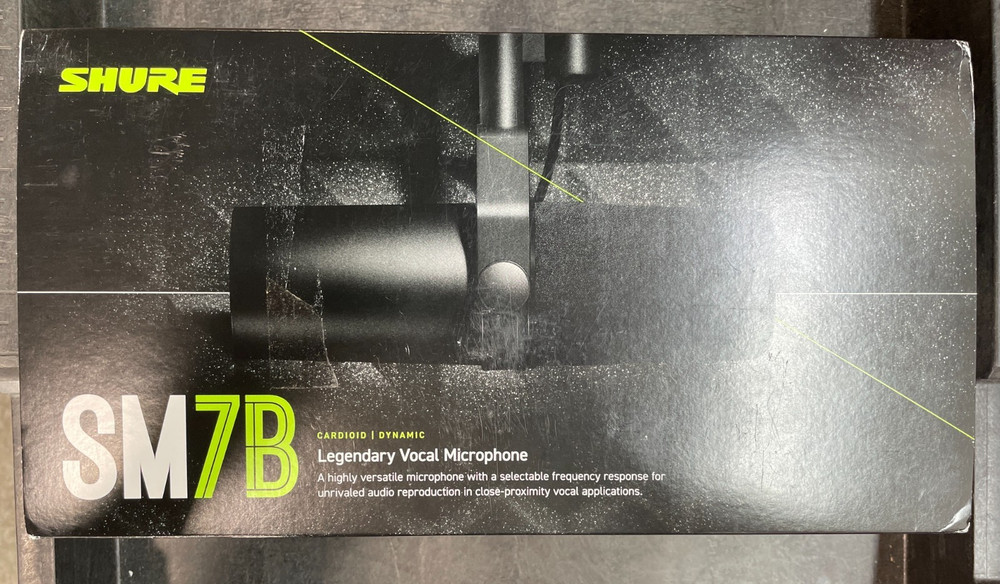 Shure SM7B Cardioid | Dynamic Legendary Vocal Microphone, Black