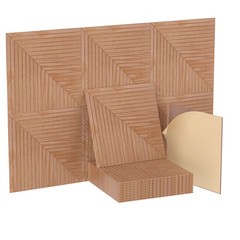 6-Pack Acoustic Panels 72×48 inches, Decorative Acoustic Panels, Self-Adhesive