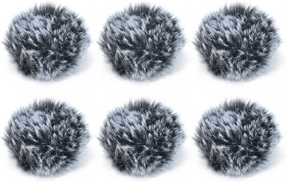 Wind Muff (Dead Cat) for Lavalier Lapel Microphone, Outdoor Furry Windscreen, Wi