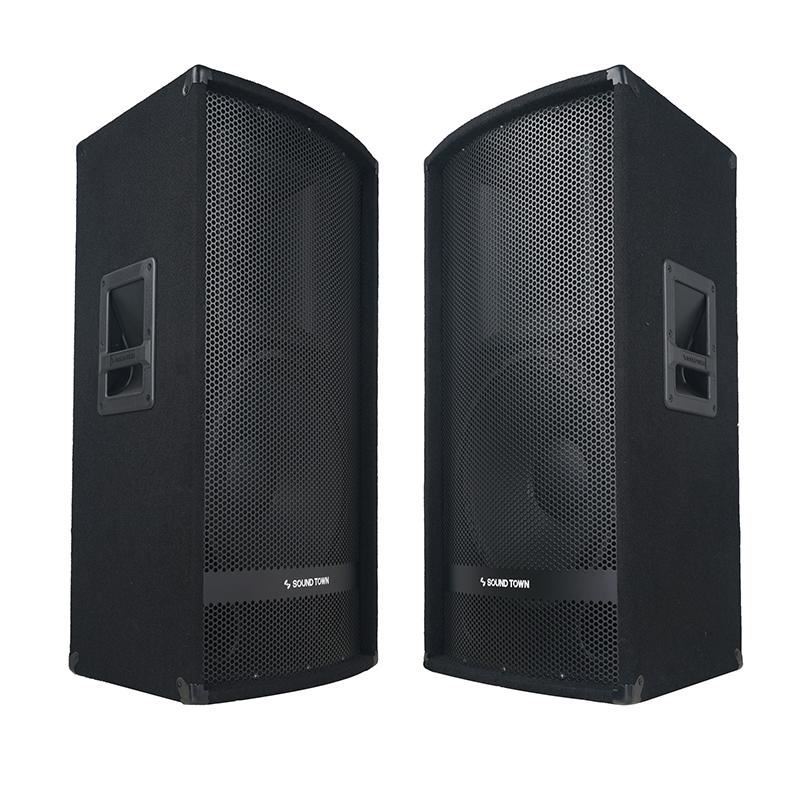 Sound Town 15″ 1400W 2-Way Full-range DJ PA Passive Loud Speakers METIS-115-PAIR