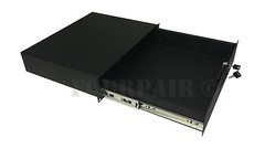 2 Space 2U Heavy-Duty 19″ Lock Locking Deep Rack Mount Drawer DJ Rack Road Case