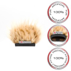 Gutmann Microphone Fur Windscreen Windshield for Tascam Portacapture X6 CAMEL
