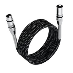High-Speed 10ft Microphone Cable with Braided Nylon – Ultimate Compatibility