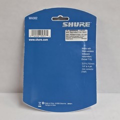 Shure WA302 – 1/4″ to TA4F (2.5′ 1/4″ to 4 pin TA4F) Instrument Cable, NEW