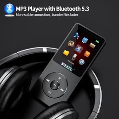 MP3 Player with Bluetooth 5.3, Portable Music Player for Kids 64GB Black