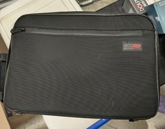 G&B Pro Black Fabric Audio Bag with Carry Handle, Strap, and Divider