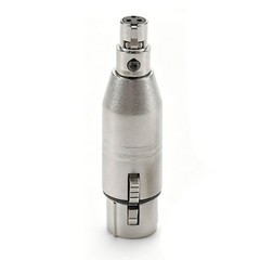 2Pcs 3 Pin XLR Female to Mini XLR Female Mic Adapter Audio