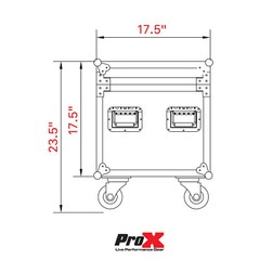 Prox Utility Multipurpose Trunk ATA Road Case with Wheels