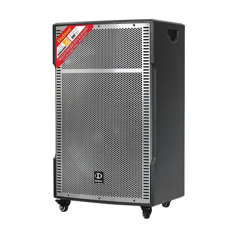 Dalton PA Speaker Wired Black Silver Rectangular UHF Metal Plastic