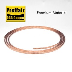 Preffair 5M OCC Copper Cable Bulk Power Wire Loudspeaker Cord for HiFi Amplifier