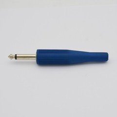 10 PCS 1/4 in TS Connector 6.35mm for Speaker Cable Jack Plug Connector End Blue