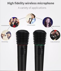 Professional Wireless Dual Microphone With Cordless Receiver for Church/ Karaoke
