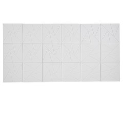 VEVOR 18 Pack Acoustic Wall Panels 11.8 x 11.8 x 0.4 inch Self-Adhesive White
