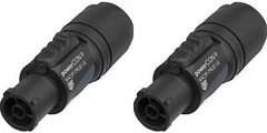 2 Pack NEUTRIK NAC3F-TRUE1-S 20A True1 Power OUT Locking Cable Mount