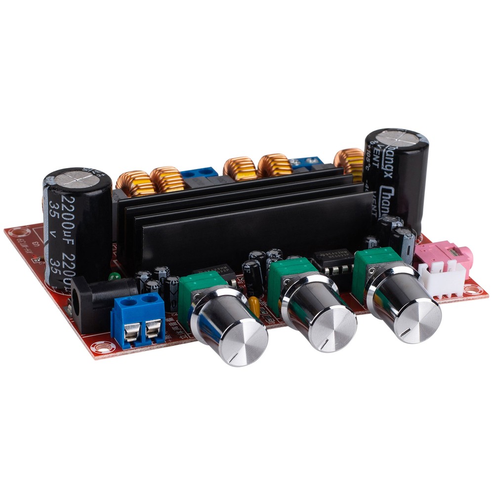 TPS3116D2 Class D 2.1 Amplifier Board 2 x 50W + 100W with Volume Controls
